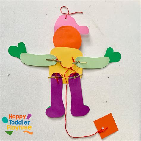 How To Make Dancing Puppets Easy Craft For Kids Happy Toddler Playtime