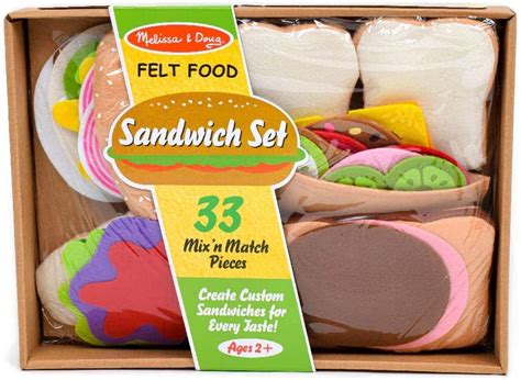 Buy Melissa And Doug Taco And Tortilla Set And Felt Food Sandwich Set Online