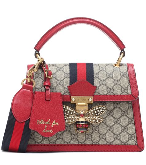 Gucci Queen Margaret Small Gg Shoulder Bag In Red Lyst