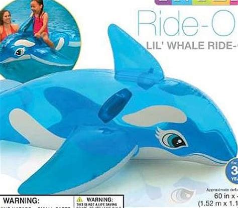 Jual Intex Ride On Lil Whale Blue Biru Di Lapak Rezza Shop Rezzashop