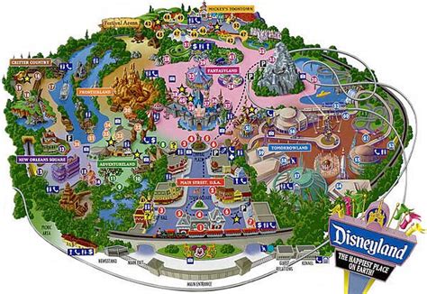 2021 disneyland park map pdf (with star wars: Map of Disneyland