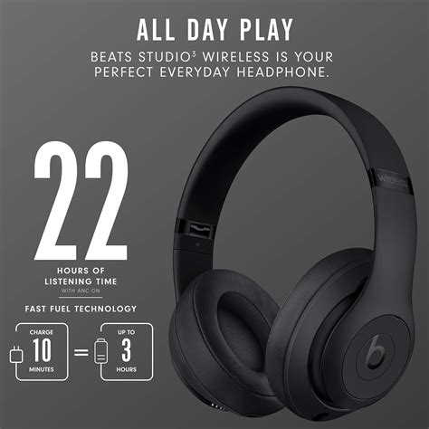 Beats By Dr Dre Beats Studio³ Wireless Beats In Midnight Black