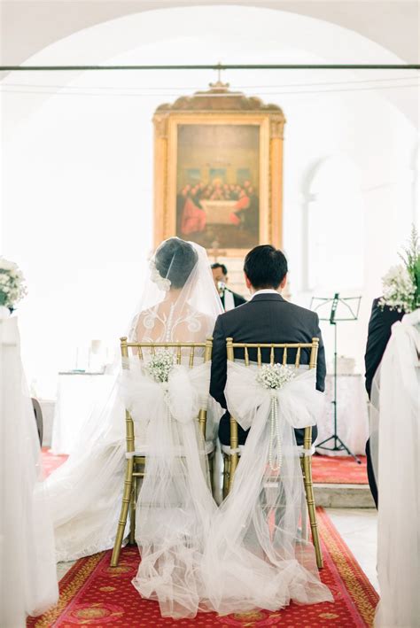 By choosing ribbon and tulle in the colors you. Tulle bows for the bride and groom's chairs. Edwin and ...