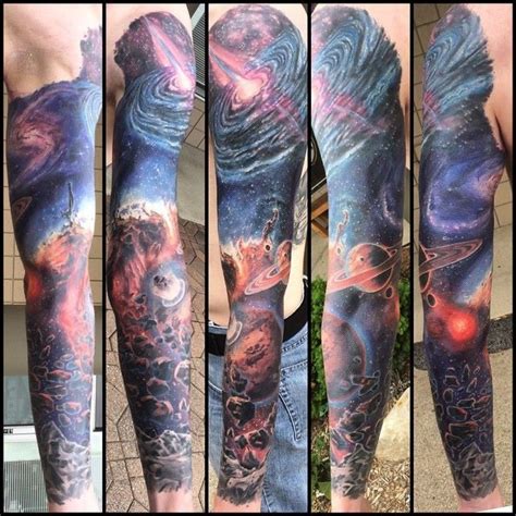 Galaxynebula Tattoo Sleeve Best Sleeve Tattoos Space Tattoo