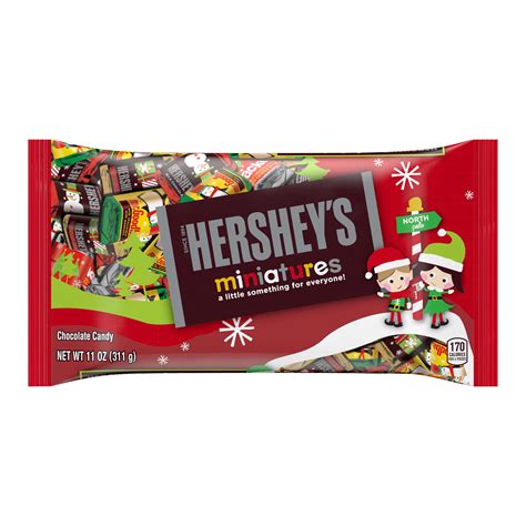 Hersheys Miniatures Holiday Chocolate Candy Bag 11 Oz