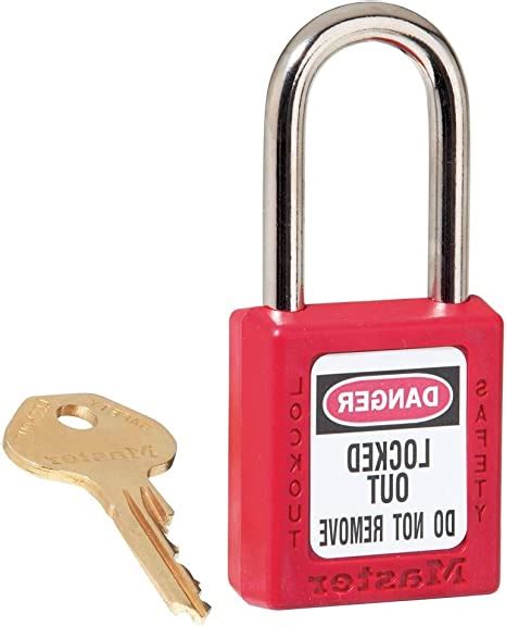 Master Lock 410red Lockout Padlock Kd Red 14in Shackle Dia Buy