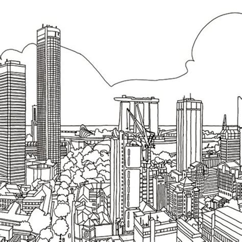 City Skyline Coloring Pages