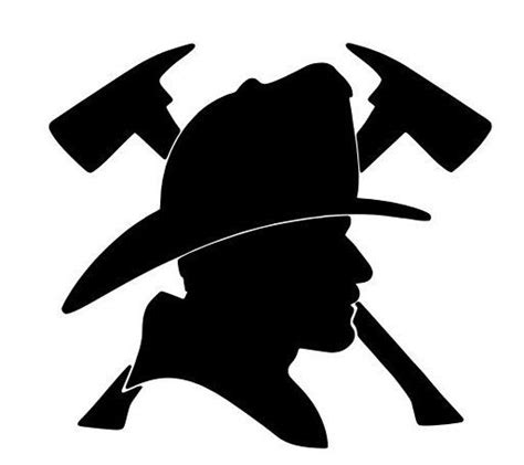 Firefighter Decal Firefighter Silhouette Cameo Crafts Firefighter