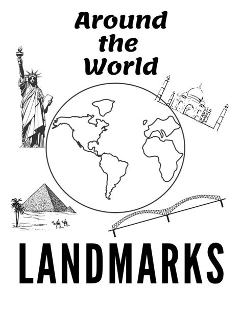 Around The World Landmark Worksheets Social Studies Worksheets