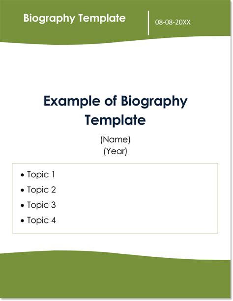 38 Biography Templates With Images Download In Word And Pdf