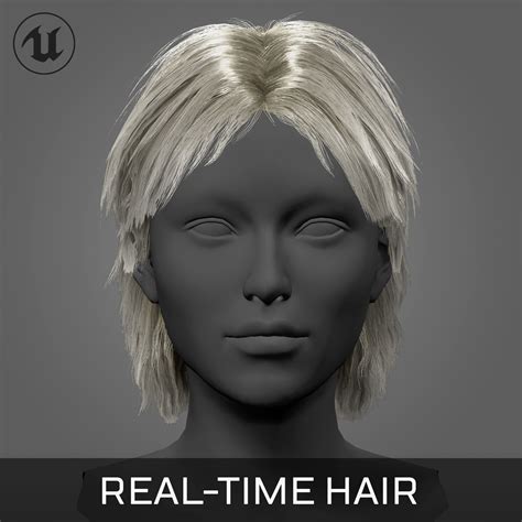 Artstation Real Time Hair Cards Short Shag