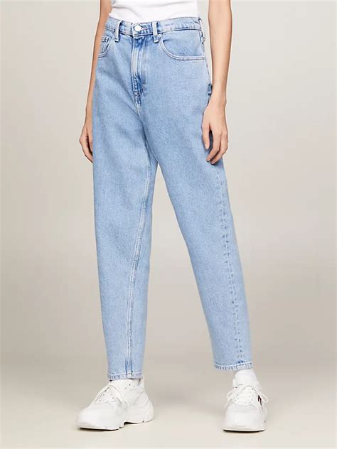 Ultra High Rise Tapered Mom Jeans Denim Tommy Hilfiger