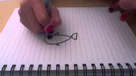 How To Draw A Cartoon Fish Youtube