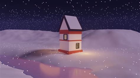 3d Model Winter Season Christmas Home 3 Vr Ar Low Poly Cgtrader