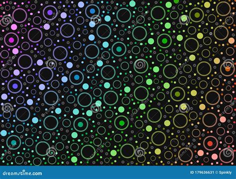 Coloured Circles Pattern Design Wallpaper Background Stock Illustration
