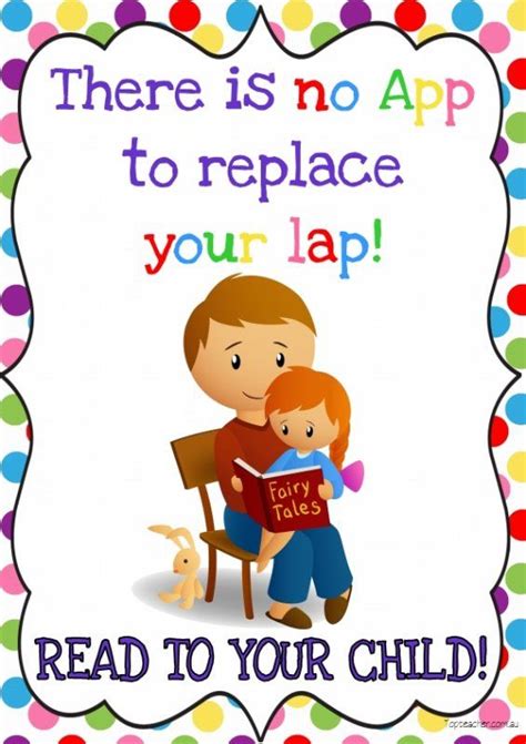 No App To Replace Lap Poster Reading Quotes Kids Educational Quotes