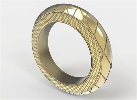 3d Printable Model Simple Diamond Pattern Ring Cgtrader