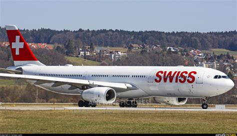 Hb Jhh Swiss Airbus A330 300 At Zurich Photo Id 1056165 Airplane