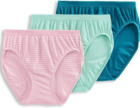 Buy Jockey Women S Underwear Comfies Cotton French Cut 3 Pack Arctic Chill Clearwater Faded