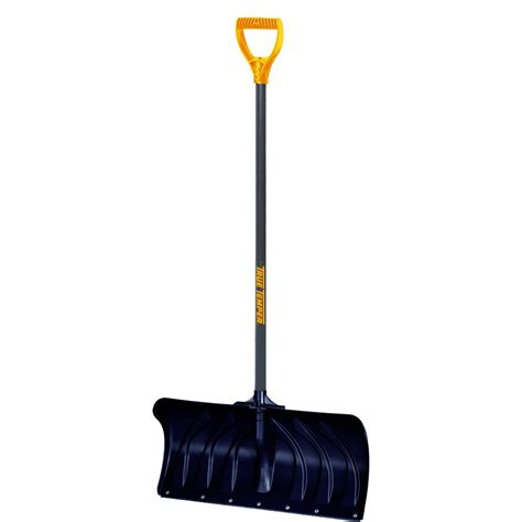 True Temper 24 In Poly Snow Shovel With 36 In Steel Handle At