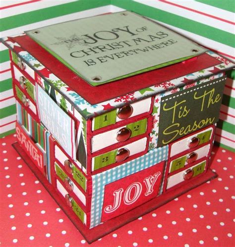 Handmade Matchbox Christmas Advent Calendar Countdown Etsy Diy