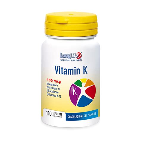 Comprar Vitamin K 100 Comprimidos Longlife Naturitas