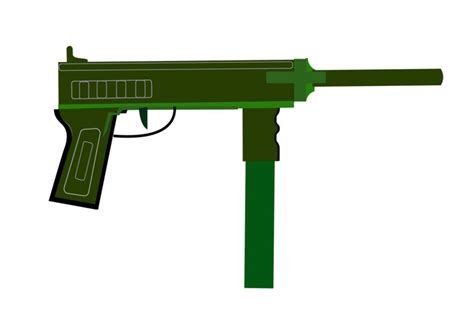 Drawing Carbine Submachine Gun Illustration Png Images Psd Free