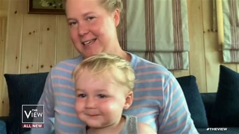 Amy Schumer Explains Why She Feels Lucky To Have Met Her Son The View Youtube