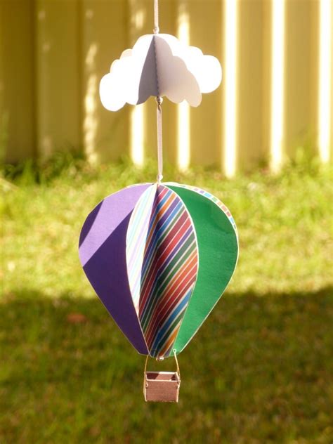 Print It Yourself Diy Hot Air Balloon Mobile By Wrimple On Etsy