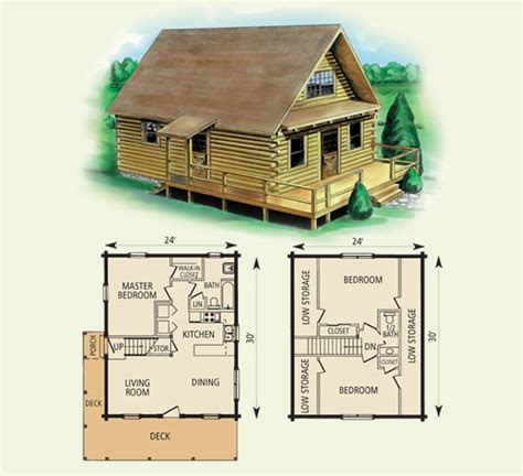24 Ft X 30 Ft Log Cabin Floor Plan ~ Log Home Kits Log Home Plans Buy