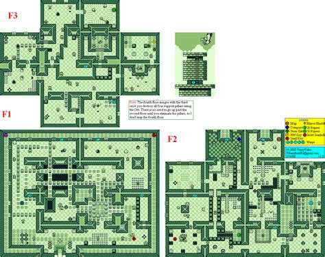 The Legend Of Zelda Links Awakening Dx Level 7 Eagles Tower Map