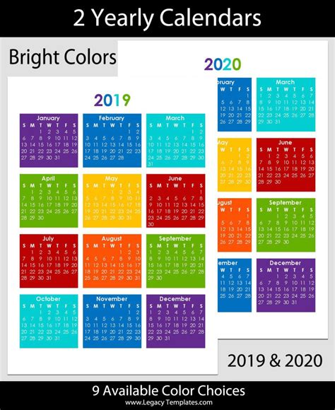 Unique A5 Printable Calendar 2019 Printable Calendar 2021