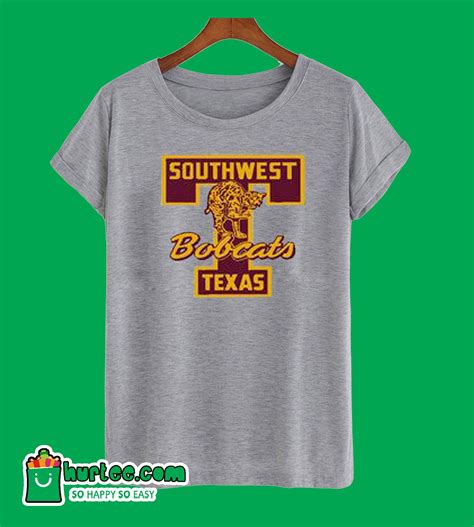 Vintage Southwest Texas State University With Bobcats T Shirt Texas