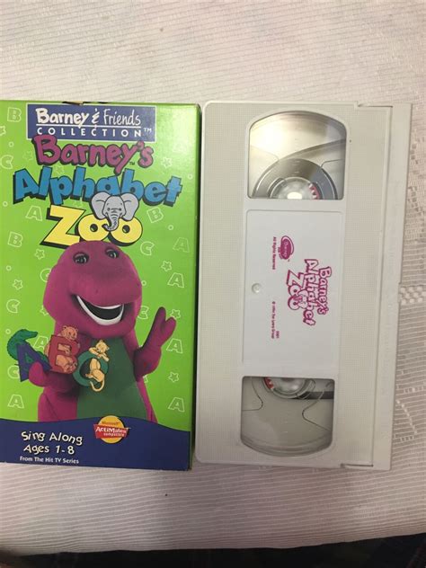 Barney Barneys Alphabet Zoo Vhs Rare Video Tape Classic Collection
