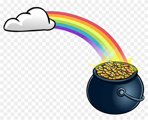 Clipart Pot Of Gold Rainbow Png Free Transparent Png Clipart Clip