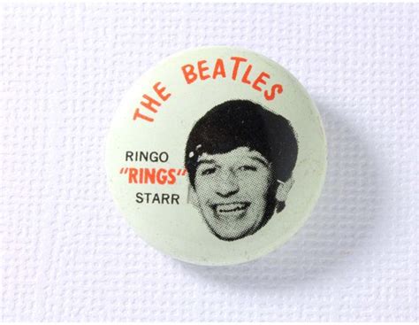 Vintage Beatle Ringo Starr Pin Circa 1964 By Bewitchingvintage 2400