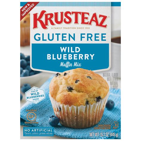 Krusteaz Gluten Free Wild Blueberry Muffin Mix 157 Oz Box Walmart
