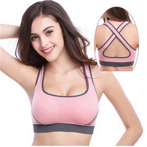 super promotion professional sexy women sports bra stretch athletic brassiere push up bras tank