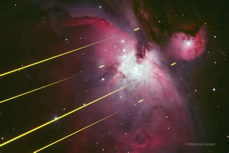 APOD: 29 Maart 2017 - Orionnevel met Laserbundels