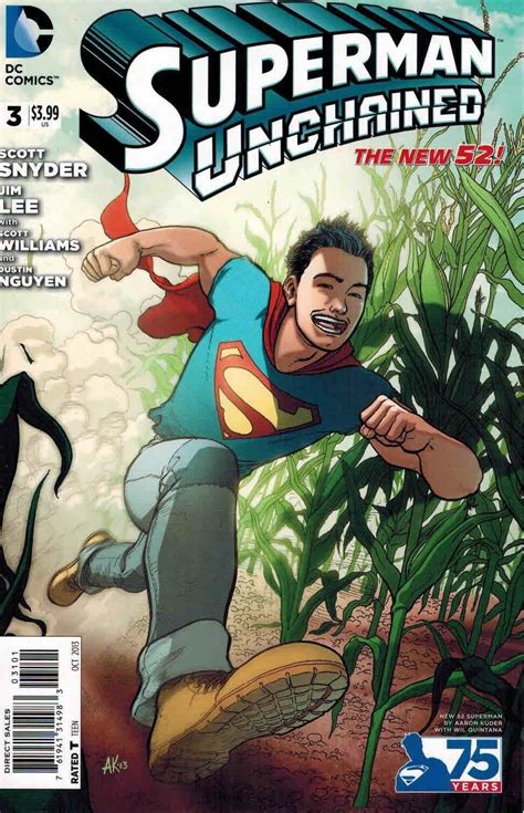 Superman Unchained 3 Aaron Kuder New 52 Action Variant Jim Lee Scott