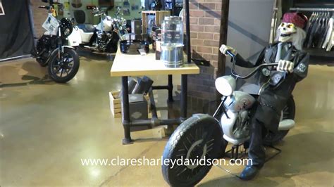 Clares Harley Davidson Skeleton On Bike Youtube