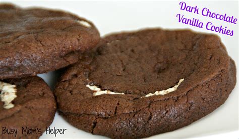 Dark Chocolate Vanilla Cookies Busy Moms Helper