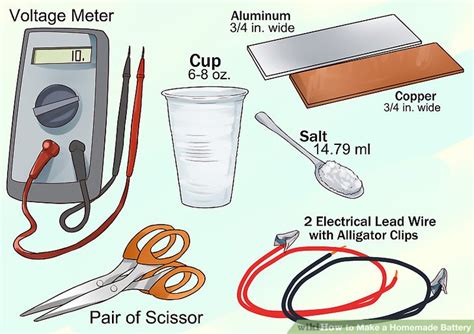 You can easily make a saltwater battery using household. 4 Ways to Make a Homemade Battery - wikiHow