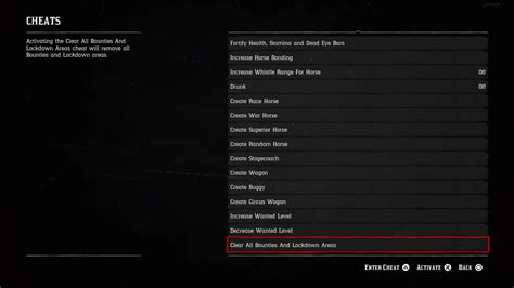 Red Dead Redemption 2 Cheats Ps4 Xbox And Pc All Rdr2 Cheat Codes List