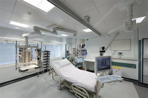 Hospital Intensive Care Unit Bed Stock Image C0035823 Science