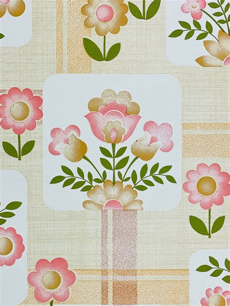 Vintage Wallpapers Online Shop Vintage Pink Floral Wallpaper