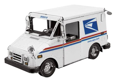 Metal Earth Usps Mail Truck Purple Cow Toys