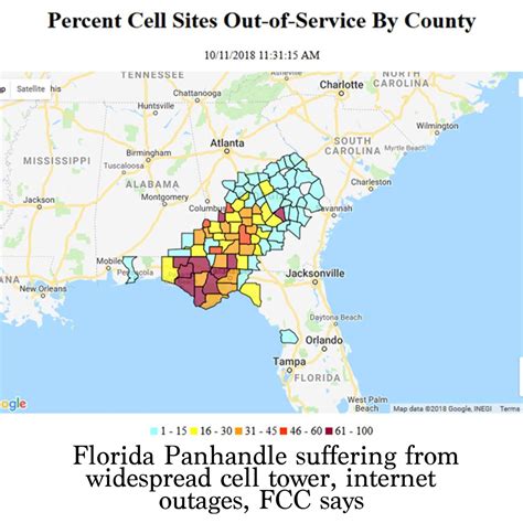 Cell Tower Outage Maps