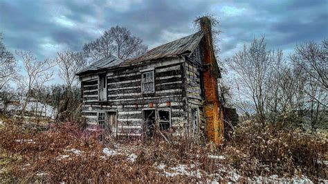 Snowy 156 Year Old Abandoned Log Cabin In West Virginia Youtube
