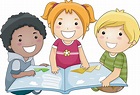 images of children reading clipart - Clipground